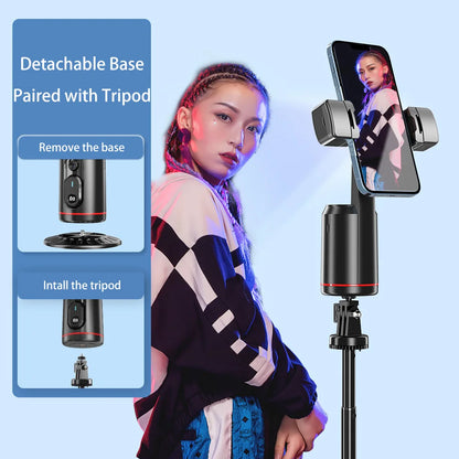 Auto Face AI Tracking Gimbal Stabilizer Camera Tripod Selfie Stick Phone Shooting Stand Remote 360° Rotating Phone Holder