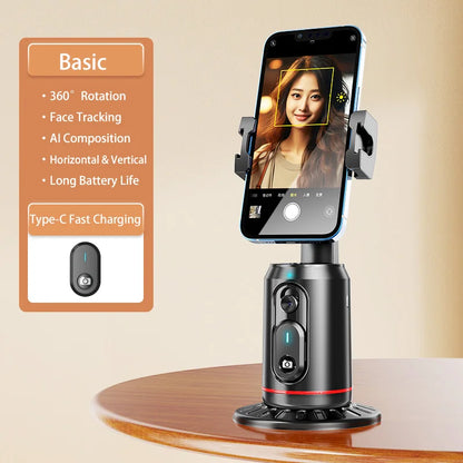 Auto Face AI Tracking Gimbal Stabilizer Camera Tripod Selfie Stick Phone Shooting Stand Remote 360° Rotating Phone Holder