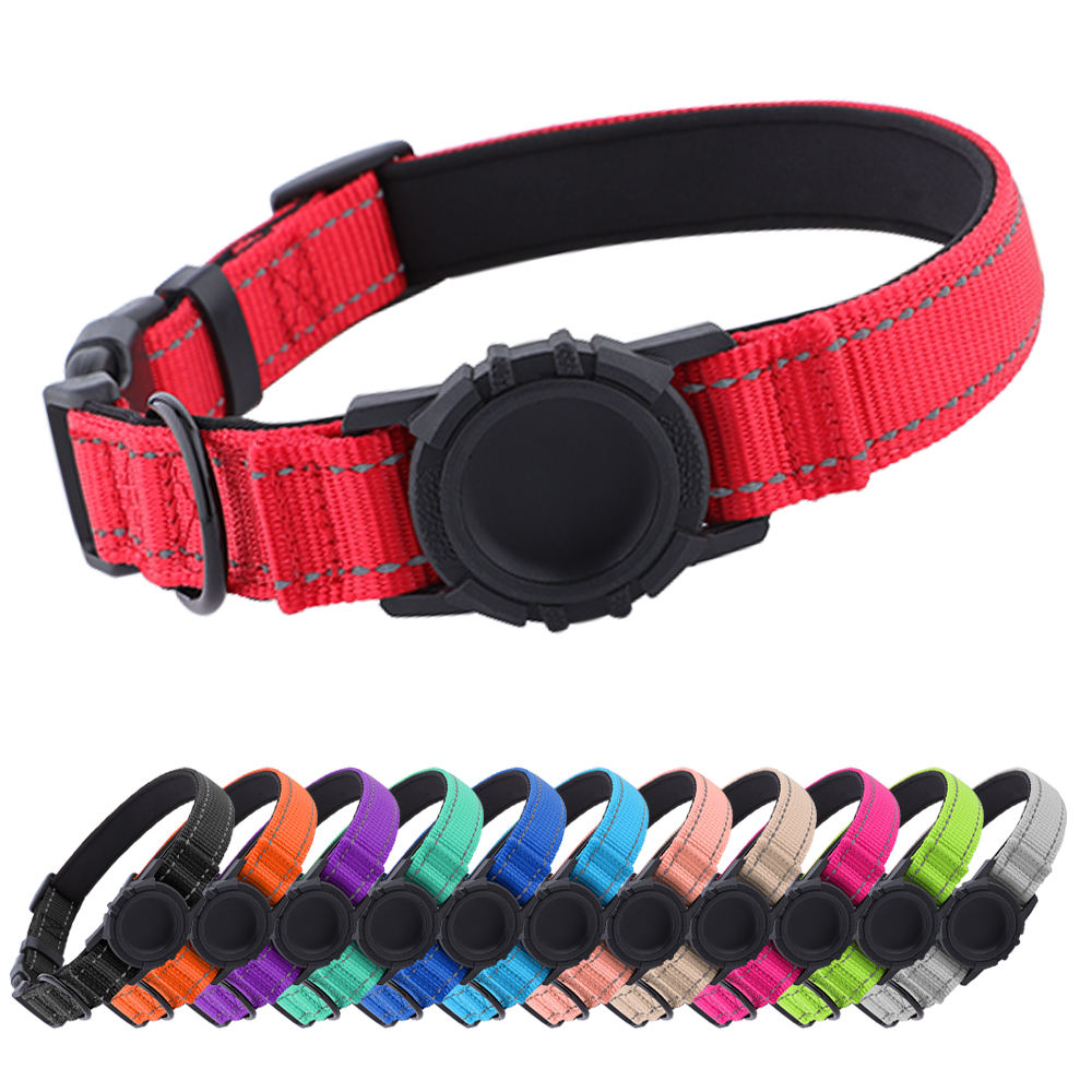 Customized Logo Waterproof Anti-Lost GPS Tracker Air Tag Holder Solid Nylon Pet Dog Collar Silicone Airtag Personalized Dog Cat
No reviews yet