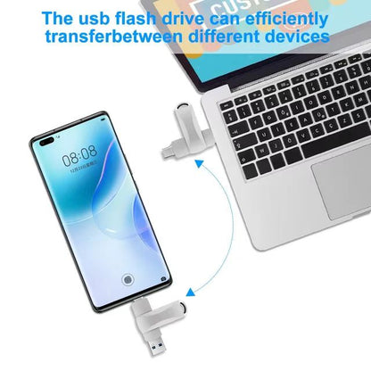 USB 3.0 Flash 128GB Metal Type-C To USB Drive 2-in-1