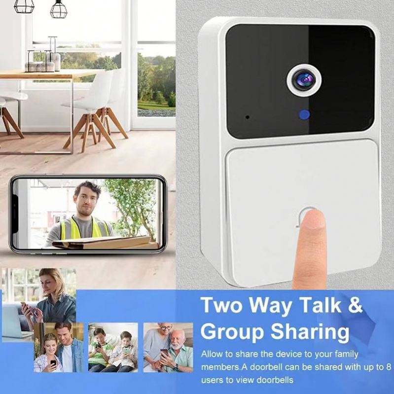 Hot Selling Two-Way Walkie-Talkie 38 Classic Ringtone Doorbell Camera Monitor Smart Security WiFi Wireless Door Phone