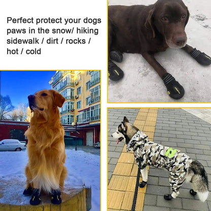 Waterproof Anti-Slip Dog Shoes – Protective Outdoor Rain Boots for Small & Medium Dogs
