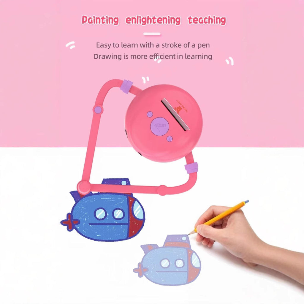 Smart Drawing Robot for Kids | Montessori Educational Art Toy with Voice Interaction, 16 Color Pens & 150 Learning Cards | Perfect Gift for 5+ Boys & Girls