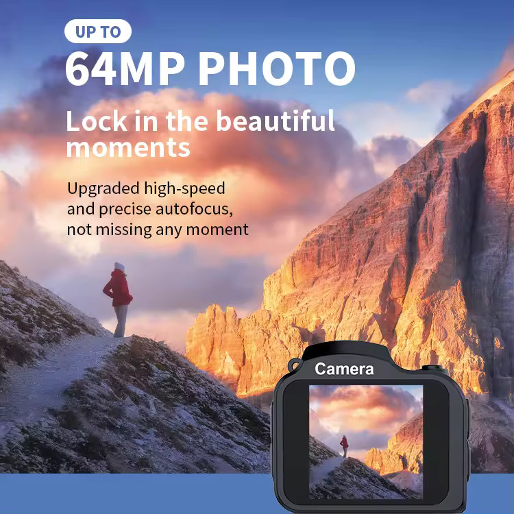 Mini Digital Retro Camera Keychain 4K Small Flash Portable Photo Video Camera for Body Worn Photography Photo Shoot