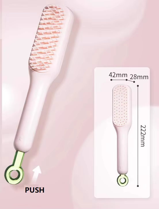 Magic Self-Cleaning Hair Comb | Portable Scalp & Hair Massage Tool