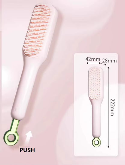 Magic Self-Cleaning Hair Comb | Portable Scalp & Hair Massage Tool