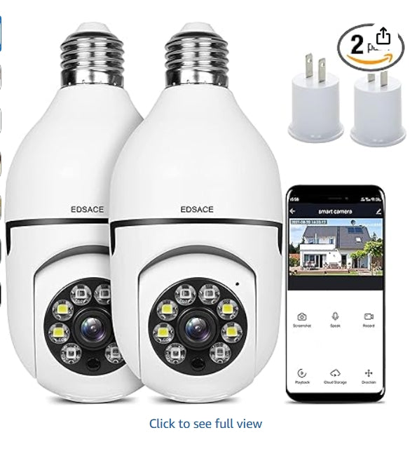 EDSACE WiFi Bulb Security Camera