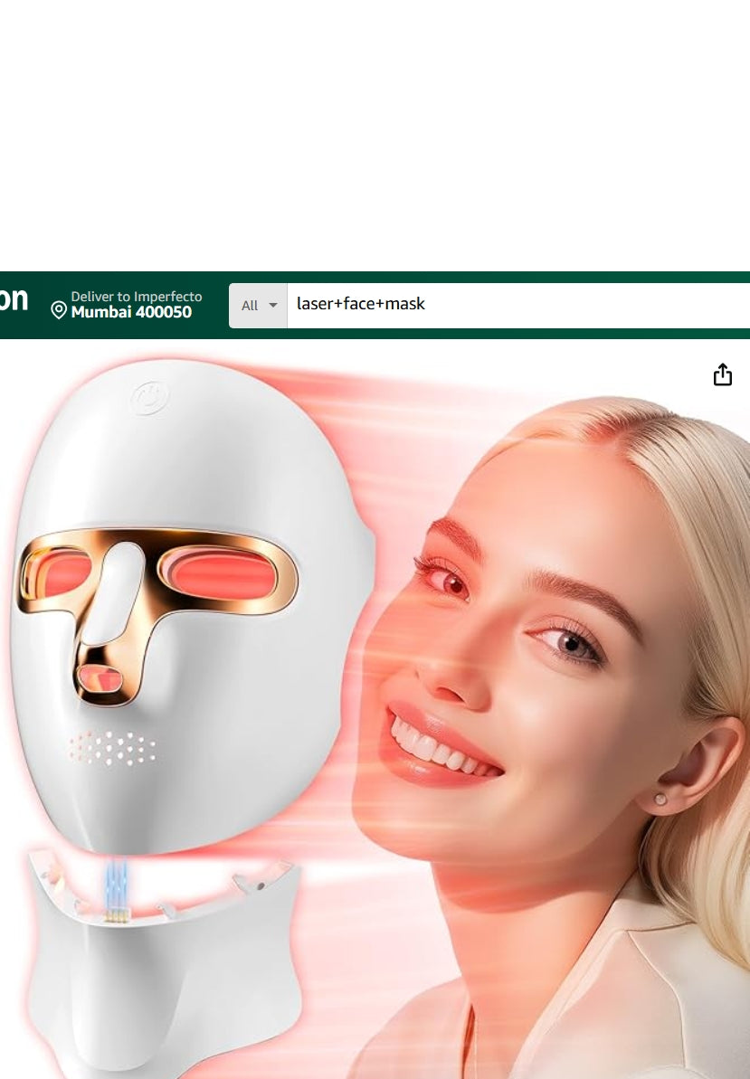 Cordless Red Light Therapy Face Mask