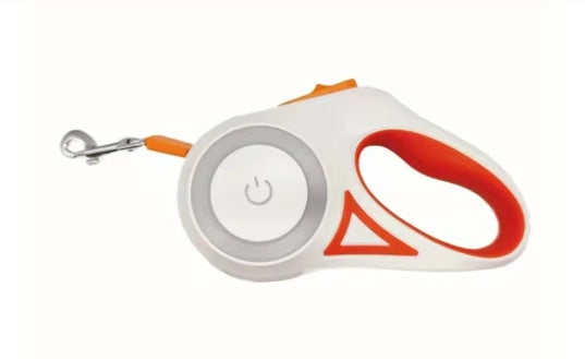 Automatic Retractable Dog Leash with LED Flashlight
