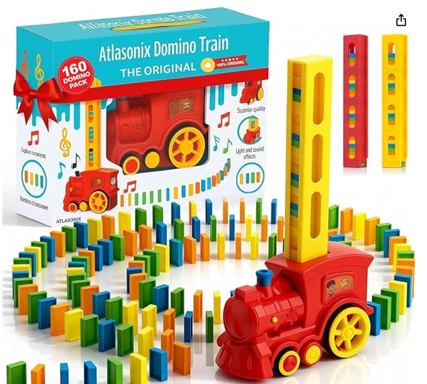 160-Piece Domino Train Toy