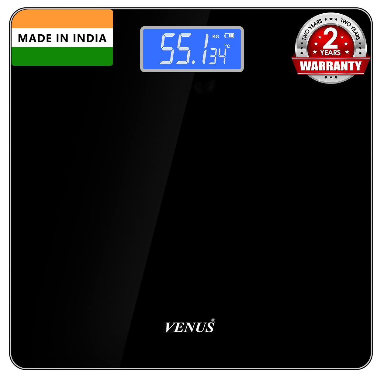 Digital Personal Weight Machine – Upto 180 kg Capacity | Bathroom Scale with 24 Months Warranty