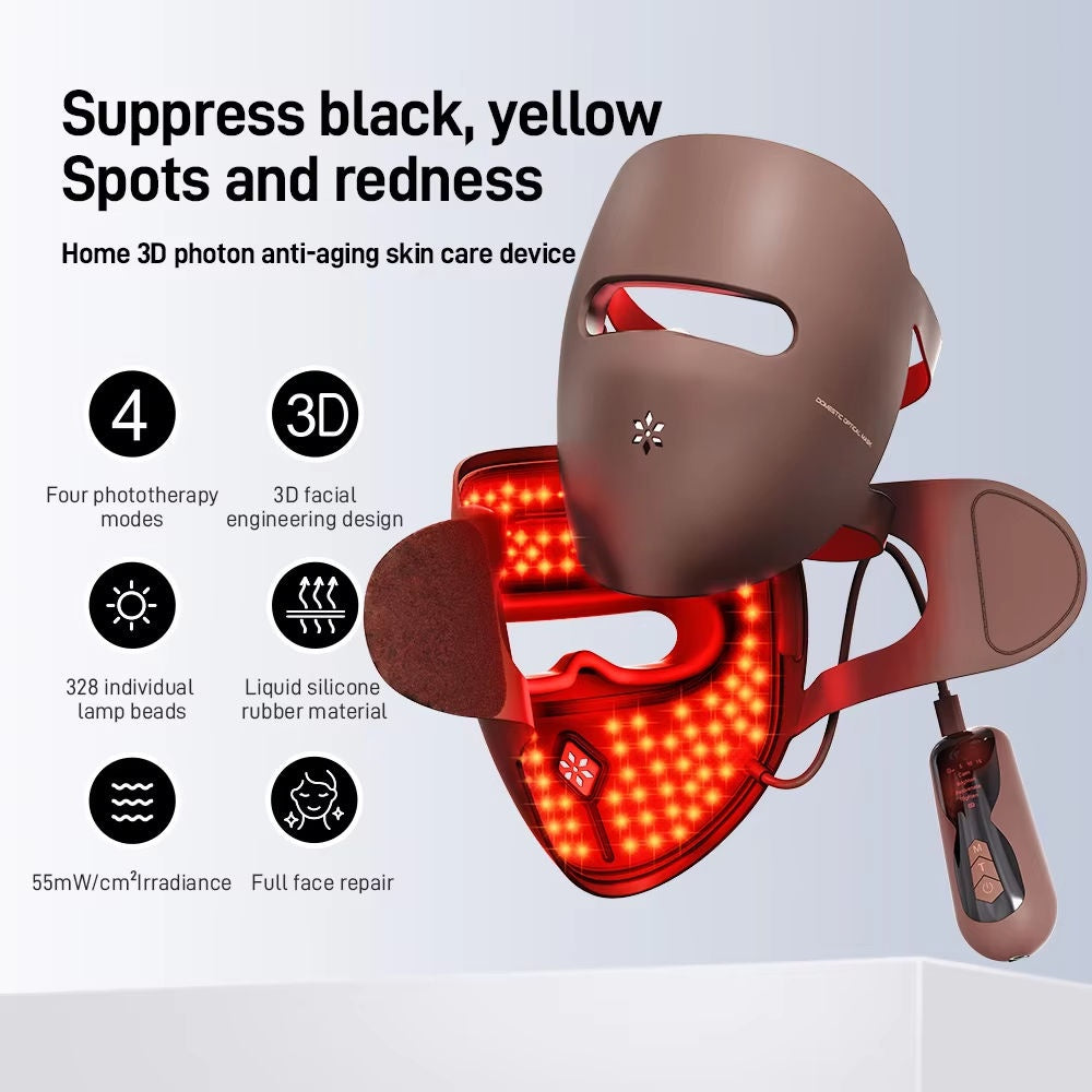 Cordless Red Light Therapy Face Mask