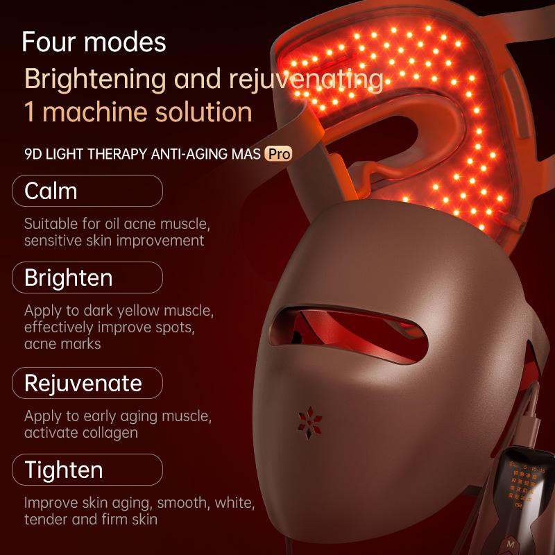 Cordless Red Light Therapy Face Mask