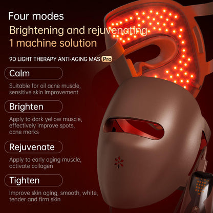 Cordless Red Light Therapy Face Mask