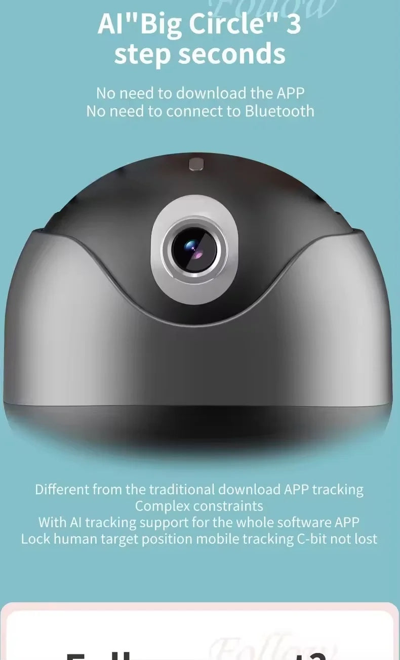 GLAMCOR Star Tracker  AI-Powered Auto Face Tracking & Content Creation Gimbal