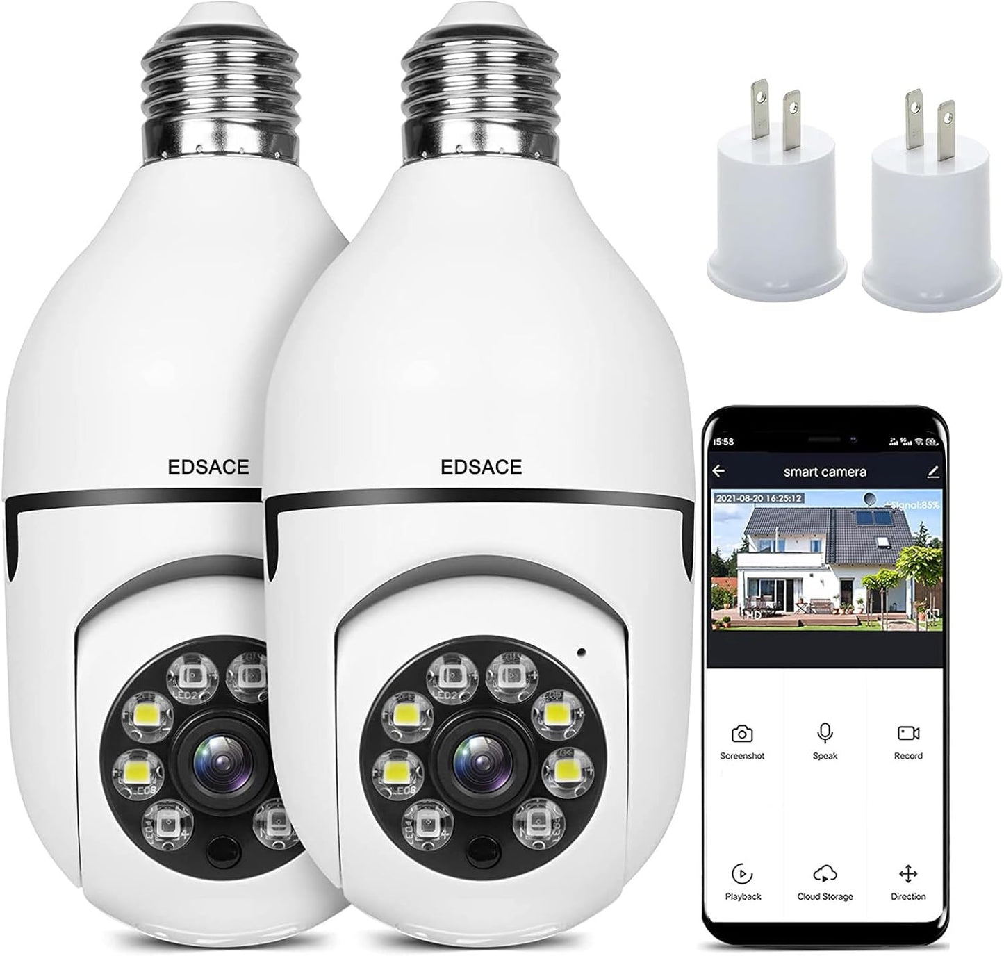 EDSACE WiFi Bulb Security Camera