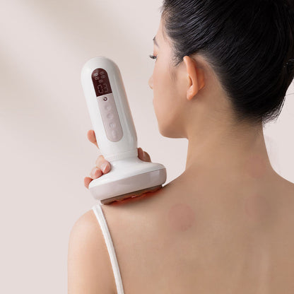 Techlove EMS Electric Multifunction Vacuum Cupping Therapy Machine Red Hot Compress 6 Suction Therapy Body Massager Hijama