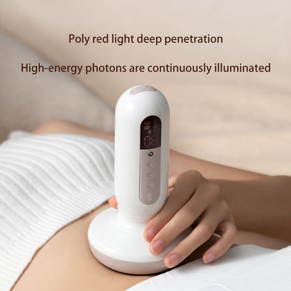 Techlove EMS Electric Multifunction Vacuum Cupping Therapy Machine Red Hot Compress 6 Suction Therapy Body Massager Hijama