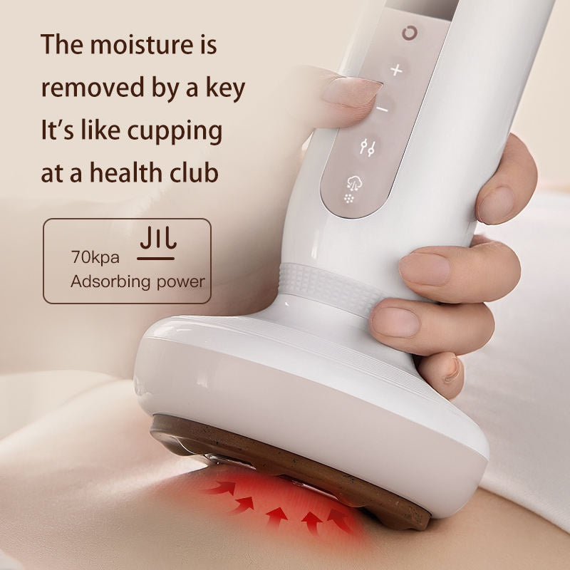 Techlove EMS Electric Multifunction Vacuum Cupping Therapy Machine Red Hot Compress 6 Suction Therapy Body Massager Hijama