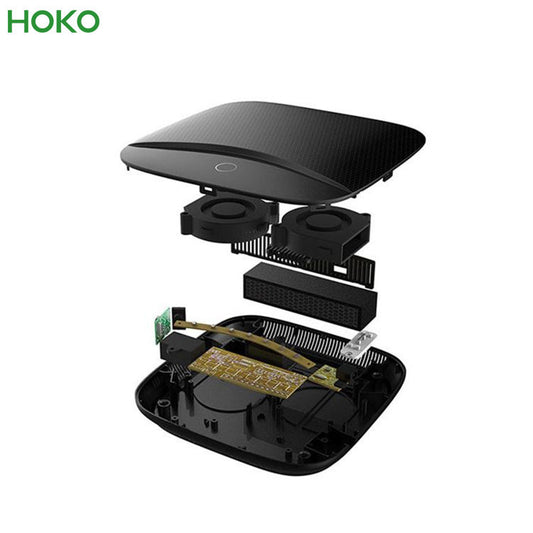 Dust Smoke Removal Carbon Filter HEPA Car Air Purifier UV