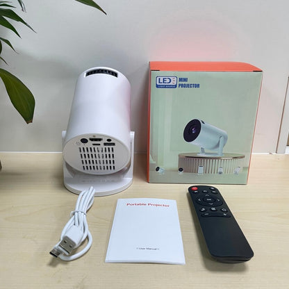 HY300 Pro 4K Smart Projector: 180° Rotating Home Cinema with HDR & Wi-Fi 6