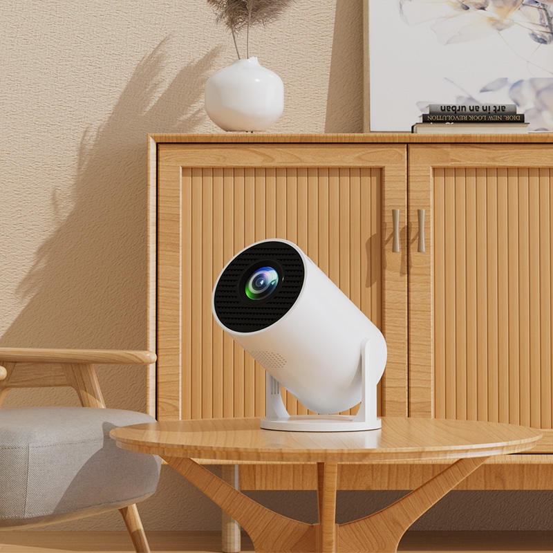 HY300 Pro 4K Smart Projector: 180° Rotating Home Cinema with HDR & Wi-Fi 6