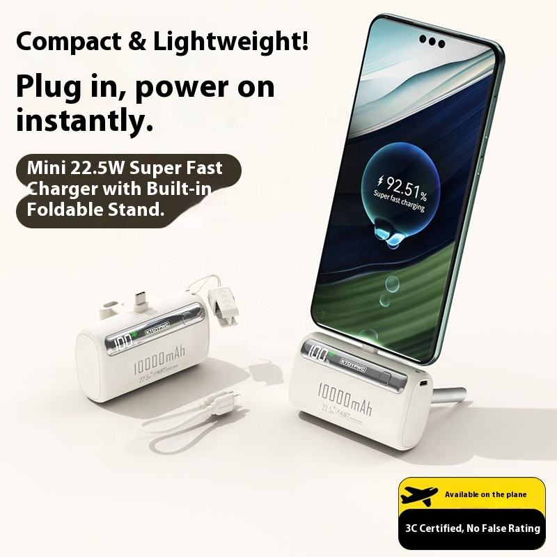 Portable Power Charger – 10000mAh Fast Charging Power Bank