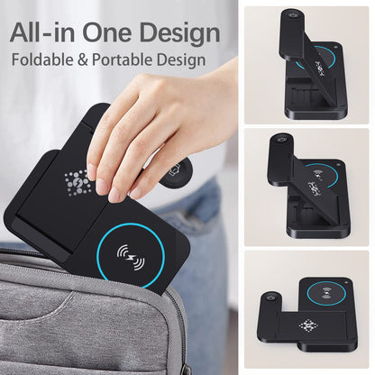 3 in 1  Wireless Charger Multifunction Phone Charging Stand Chargers Wireless Charger for iPhone AirPods Earphone Smart Watch