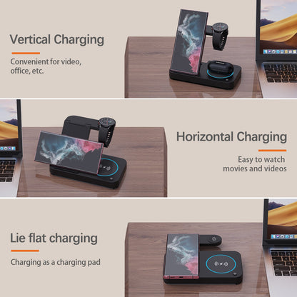 3 in 1  Wireless Charger Multifunction Phone Charging Stand Chargers Wireless Charger for iPhone AirPods Earphone Smart Watch