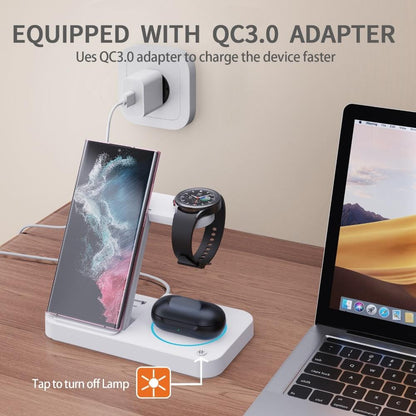 3 in 1  Wireless Charger Multifunction Phone Charging Stand Chargers Wireless Charger for iPhone AirPods Earphone Smart Watch