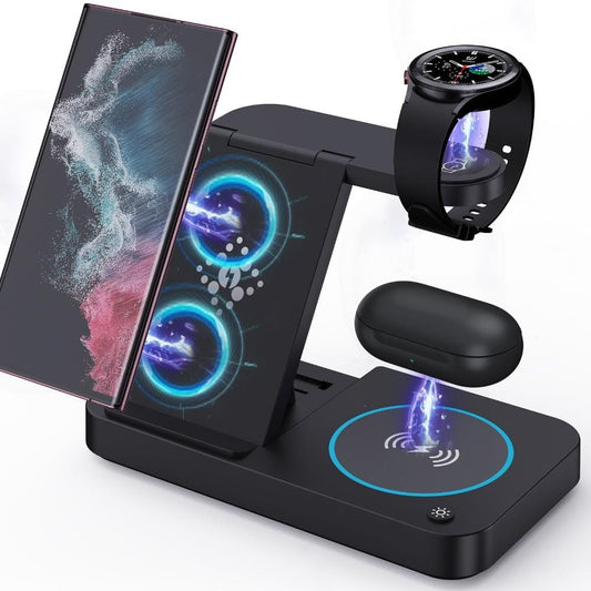 3 in 1  Wireless Charger Multifunction Phone Charging Stand Chargers Wireless Charger for iPhone AirPods Earphone Smart Watch