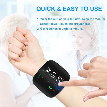 Digital Display Blood Pressure Monitor – Automatic Arm Cuff BP Monitor with Large LCD