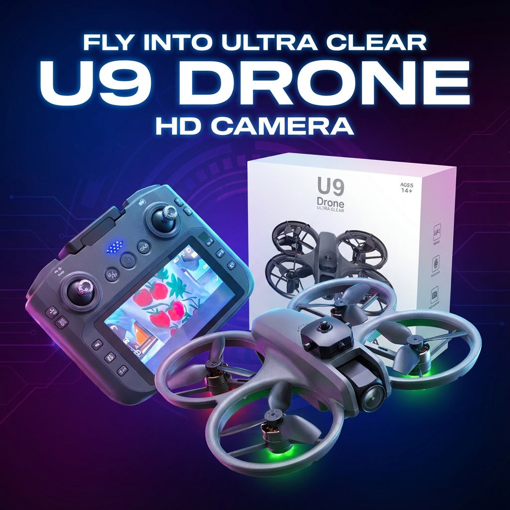 The Ultimate Intelligent Folding Drone – Pro Stability, 360° Safety, Effortless Control with HD Camera.