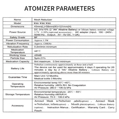 Portable Mesh Nebulizer – Quiet, Efficient Asthma & Respiratory Relief On-the-Go