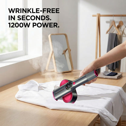 Portable Electric Garment Steamer with Smart LCD Display (1200W)
