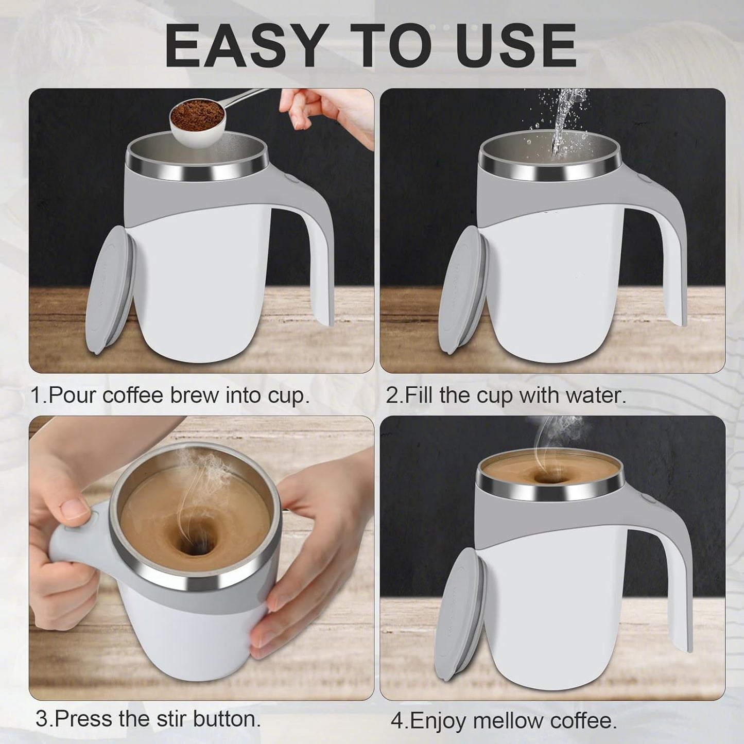 Automatic Coffee Blender Rechargeable Stirring Mug