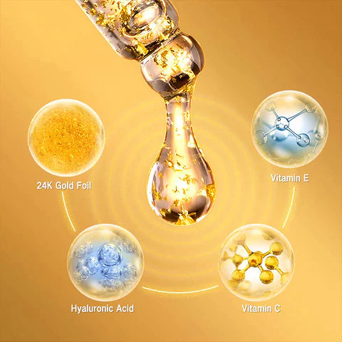 24K Gold FACE SERUM FOR ANTI - AGEING AND DULLNESS REDUCTION (BUY 1 GET 1 FREE)...