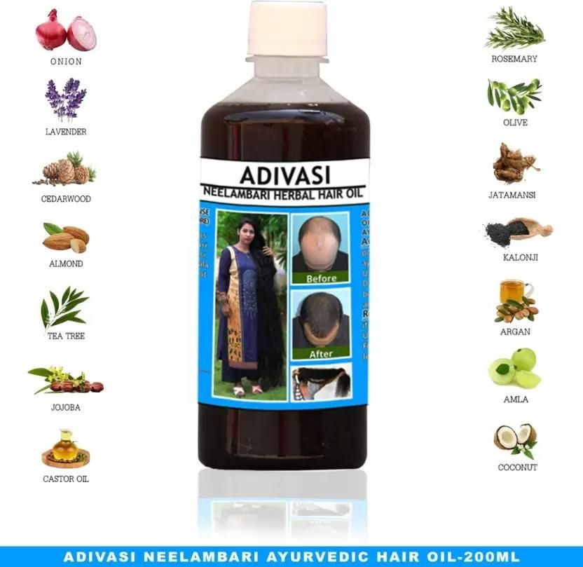 India's #1 Selling Adivasi Neelambari Hair Oil (Pack of 2) * 100% Original *