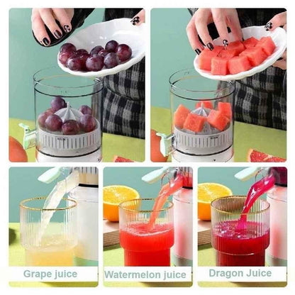 Electric Fruit Juicer Machine for Travel & Kitchen Purpose, Portable, Rechargeable.