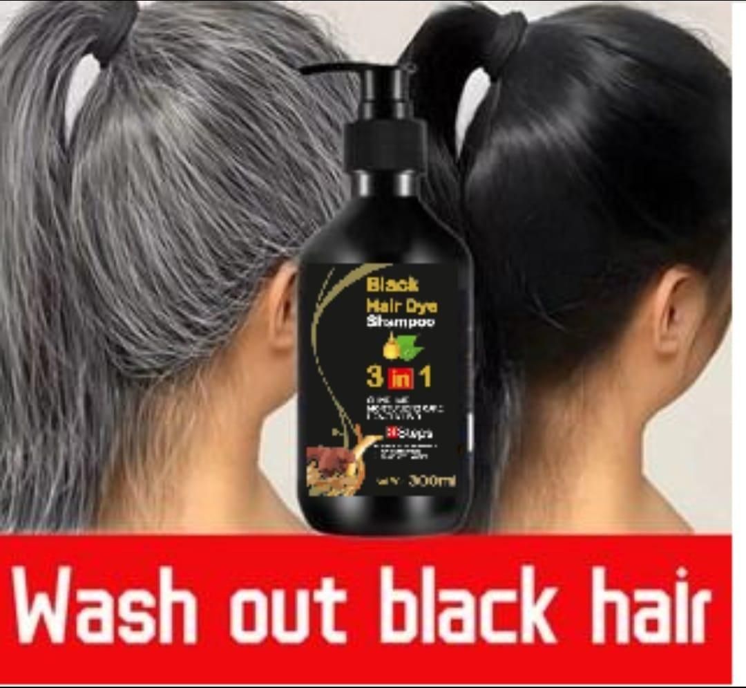 BLOSDREAM Black Hair Shampoo for Men & Women 3 in 1 formula (100ml) pack of 2