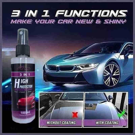 *EXCLUSIVE OFFER* 3 in 1 High Protection Quick Car Ceramic Coating Spray!! 50% Off for First 100 Customers Only