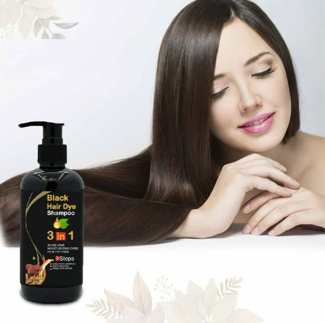 BLOSDREAM Black Hair Shampoo for Men & Women 3 in 1 formula (100ml) pack of 2