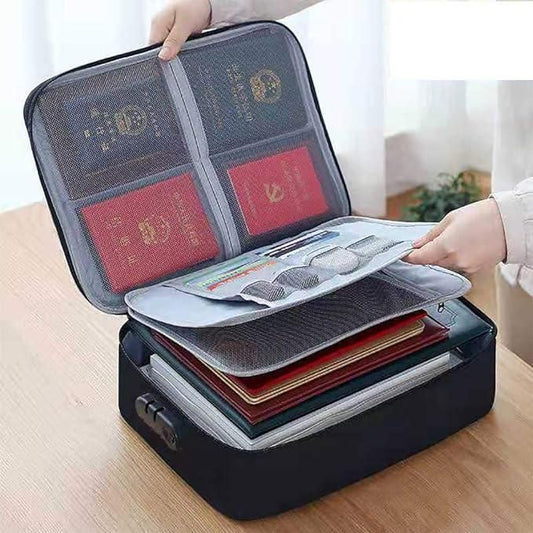 Waterproof Portable Document Storage Bag Travel Organizer (Pack of 2)